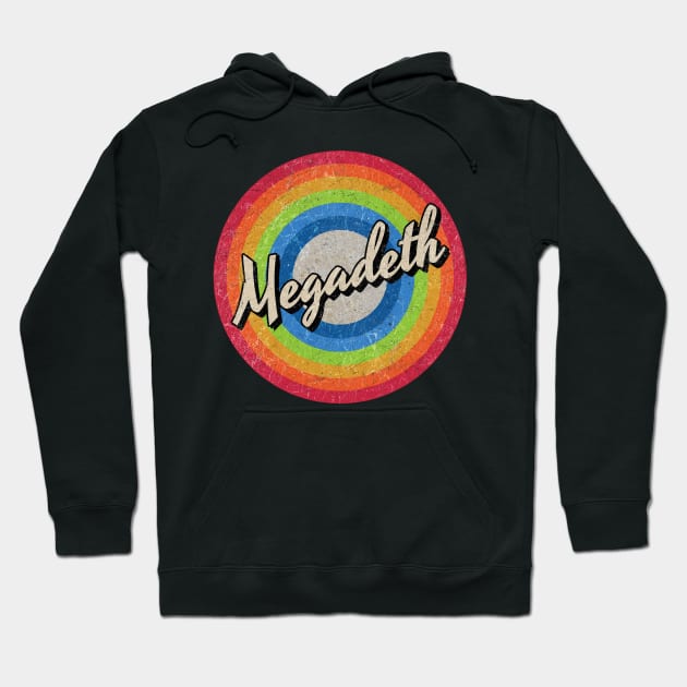 Vintage Style circle - Megadeth Hoodie by henryshifter